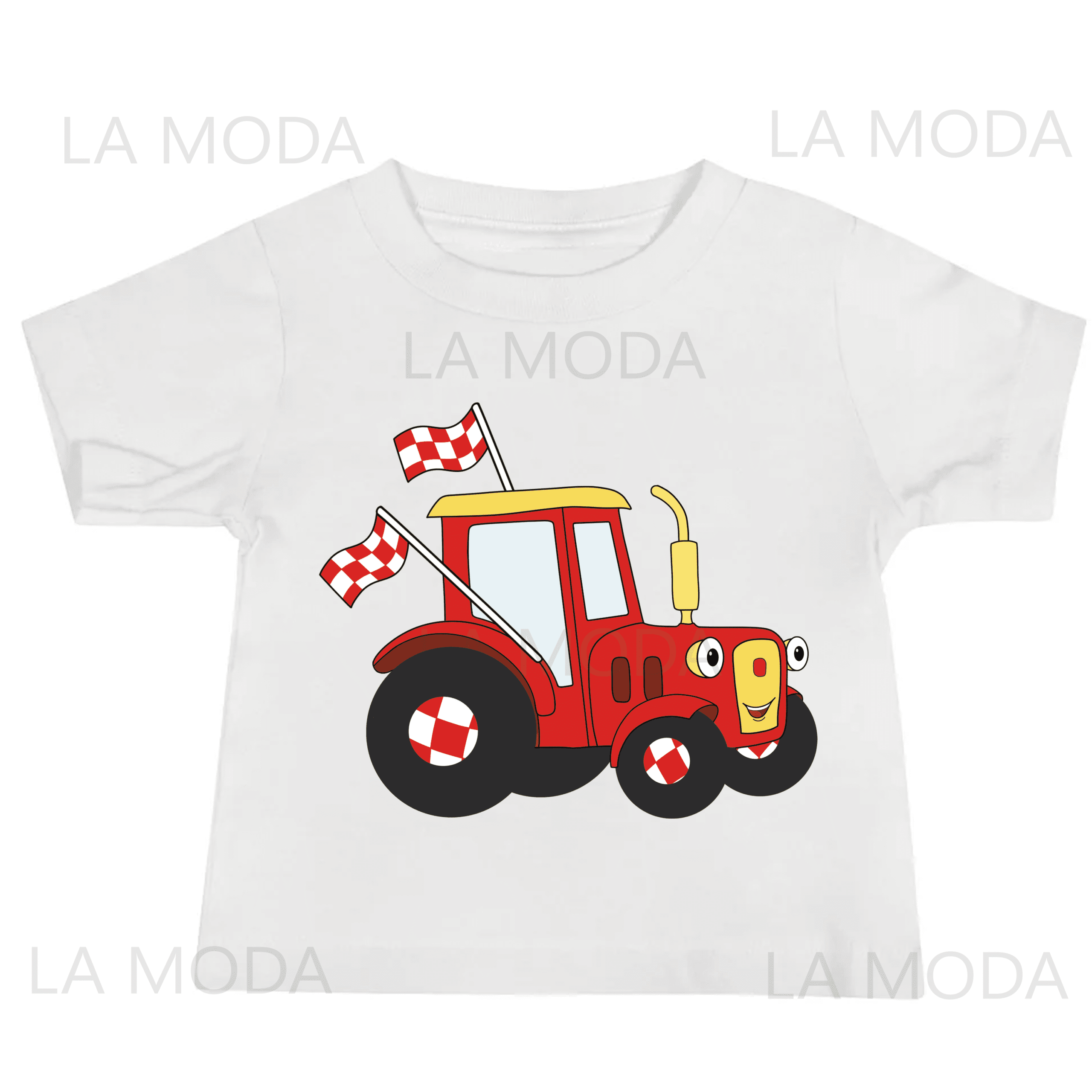 crveni traktor majica